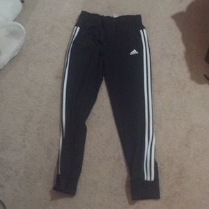 Black and White Adidas Joggers